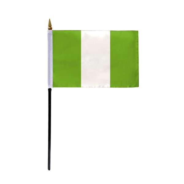 AGAS Small 4" x 6" 4x6 inch Nigeria Hand Flag