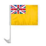 AGAS Niue Car Flag 12x16 inch