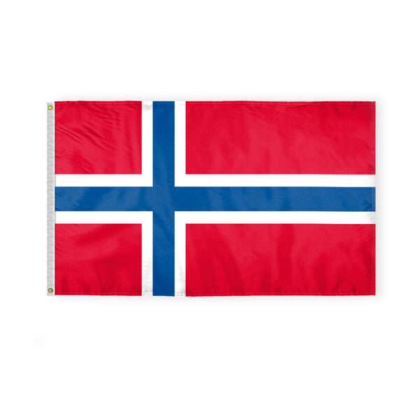 AGAS 3 x 5 Feet Norway Flag Metal Grommets Norwegian 3 X 5 Ft Polyester Indoor Flags