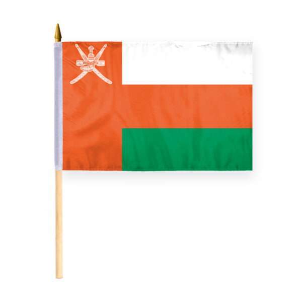 AGAS Small 12" x 18" 12x18 inch Oman Hand Flag