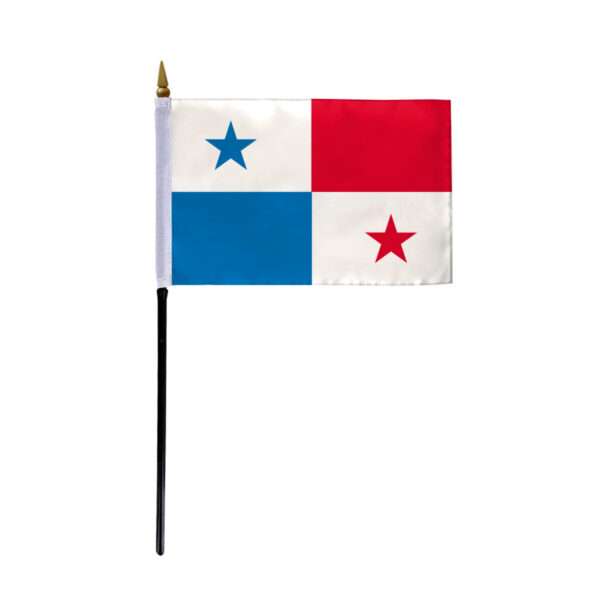 AGAS Small 4" x 6" 4x6 inch Panama Hand Flag