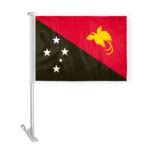 AGAS Papua New Guinea Car Flag Premium 10.5x15 inch