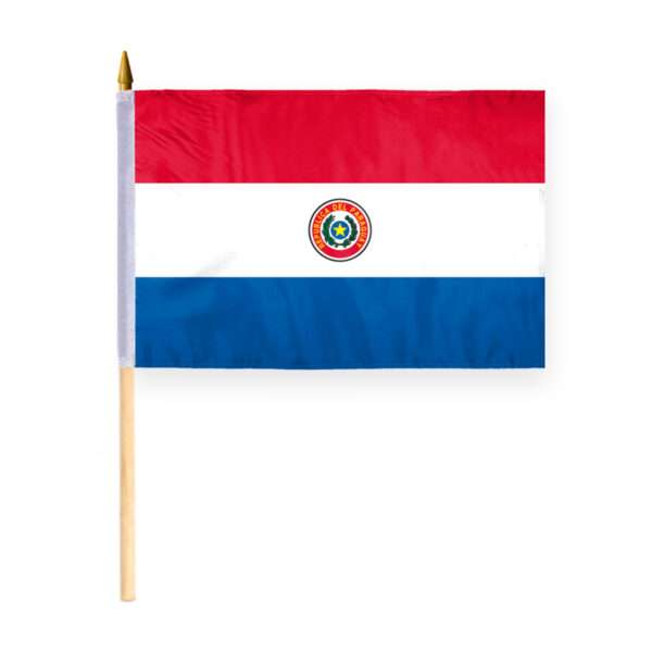 AGAS Small 12" x 18" 12x18 inch Paraguay Hand Flag