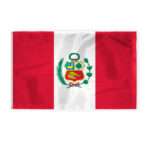 5 x 8 Feet Peru with Official Seal Flag