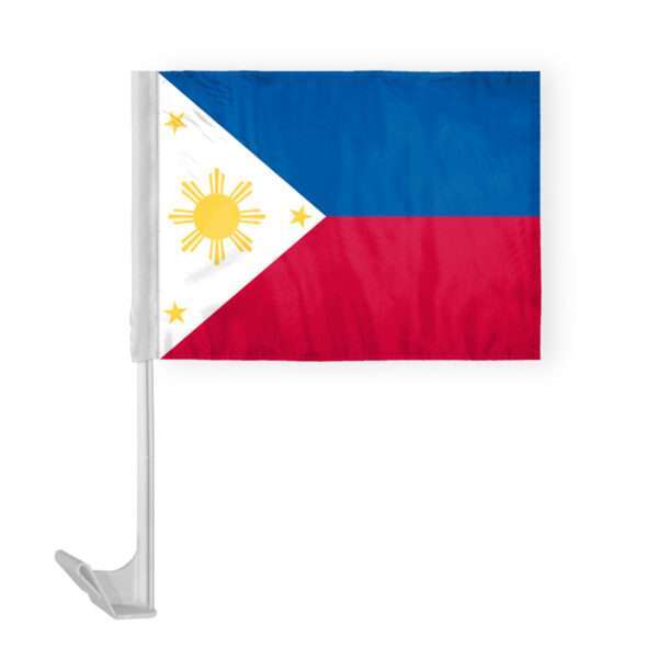 Philipines Car Flag 12x16 inch Double Stitched Edges