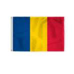 2 x 3 Feet Romania Flag Heavyweight Nylon Brass