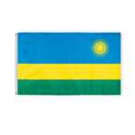 Rwanda Flag 3x5 ft Polyester Fabric Double Stitched Polyester