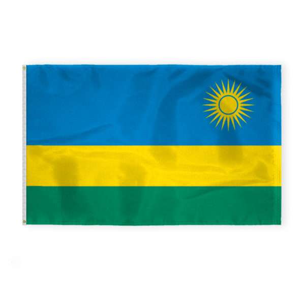 Rwanda Flag 5x8 ft 200D Nylon