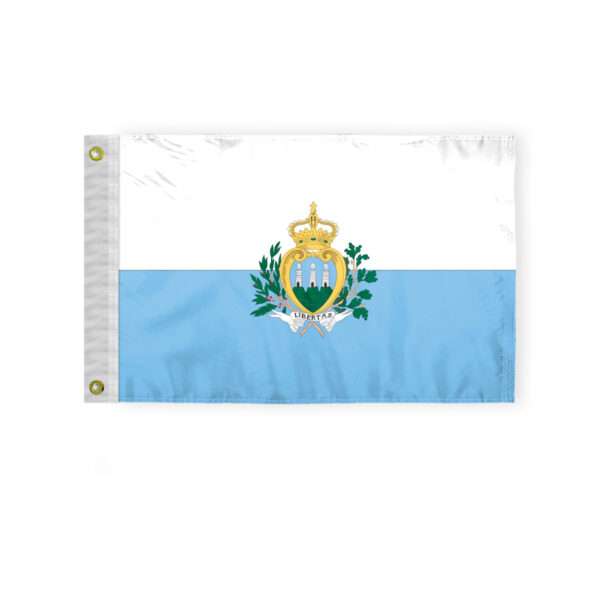 San Marino Courtesy Flag 12x18 inch