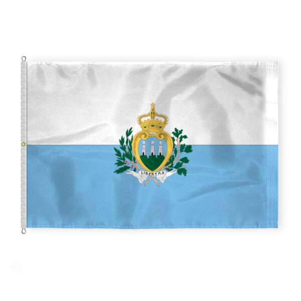 San Marino Flag 8x12 ft - Printed Single Sided on 200D Nylon
