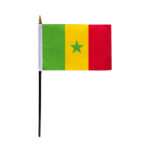 Small Senegal Flag 4x6 inch