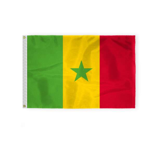 Senegal Flag 2x3 ft Nylon Fabric Double