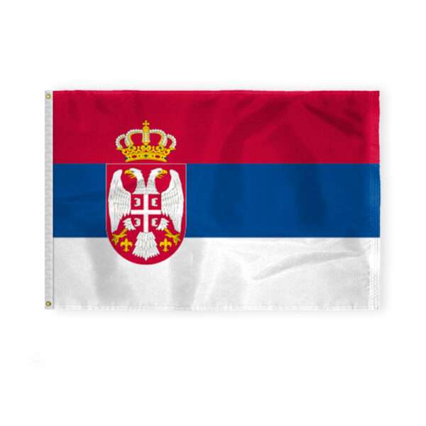 Serbia with Official Seal Flag 4x6 ft 200D