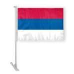 Serbian Car Flag Premium 10.5x15 inch