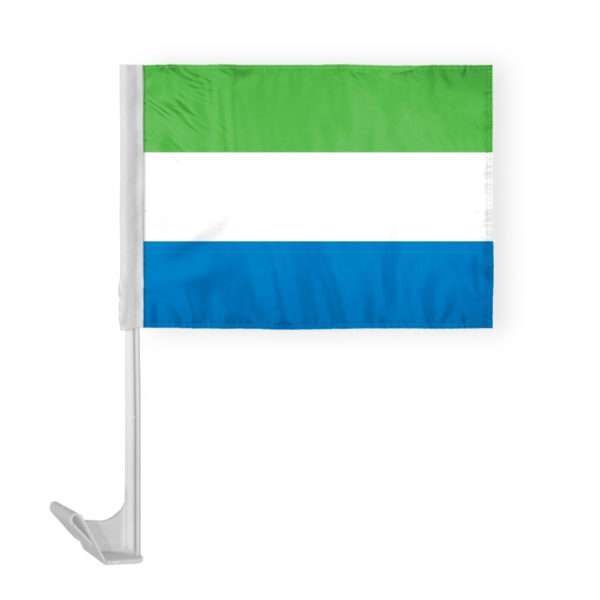 Sierra Leone Car Flag 12x16 inch