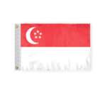 Singapore Courtesy Flag 12x18 inch