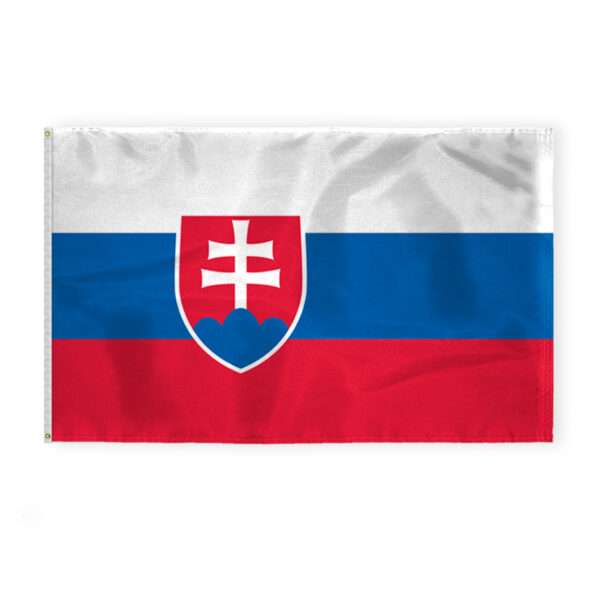 Slovakia Flag 5x8 ft 200D Nylon Fabric