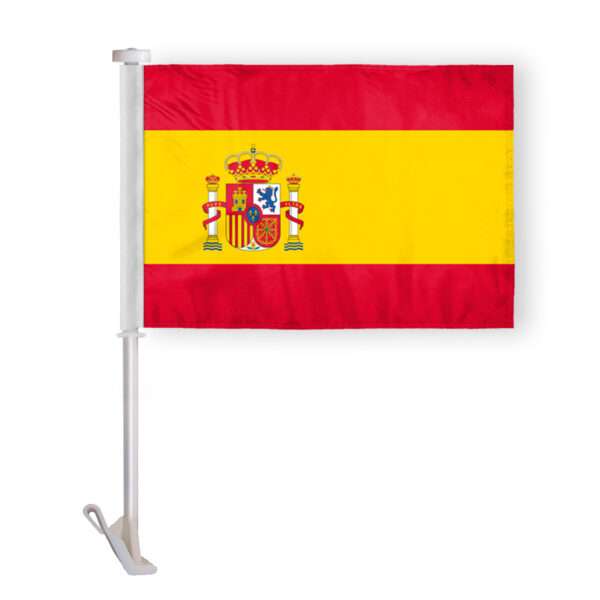 Spain Car Flag Premium 10.5x15 inch