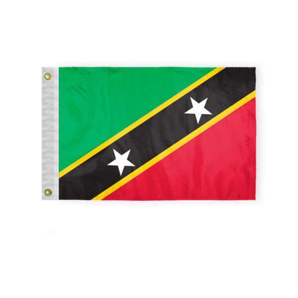 St Kitts Courtesy Flag 12x18 inch