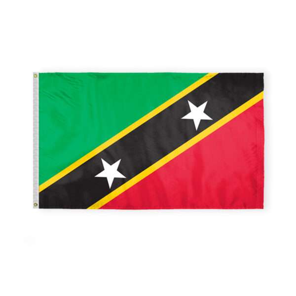 St Kitts Flag 3x5 ft 200D Nylon