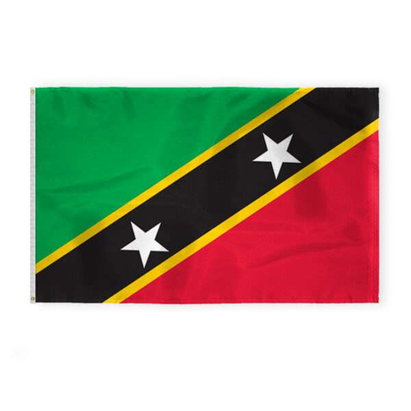St Kitts Flag 5x8 ft 200D Nylon