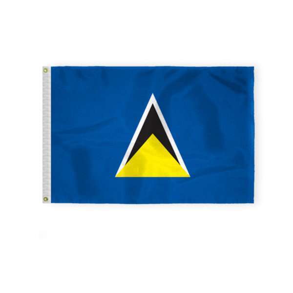 St Lucia Flag 2x3 ft Outdoor 200D Nylon