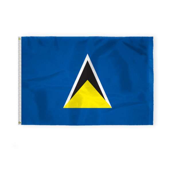 St Lucia Flag 4x6 ft 200D Nylon 4 Needle