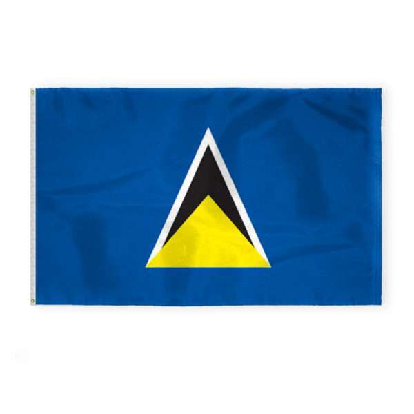 St Lucia Flag 5x8 ft 200D Nylon