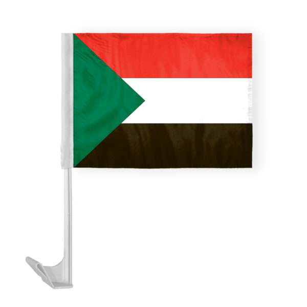 Sudan Car Flag 12x16 inch Polyester