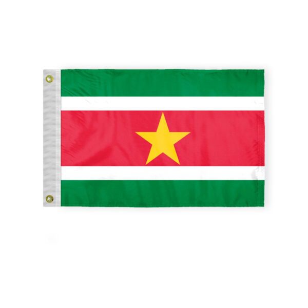 Suriname Courtesy Flag 12x18 inch
