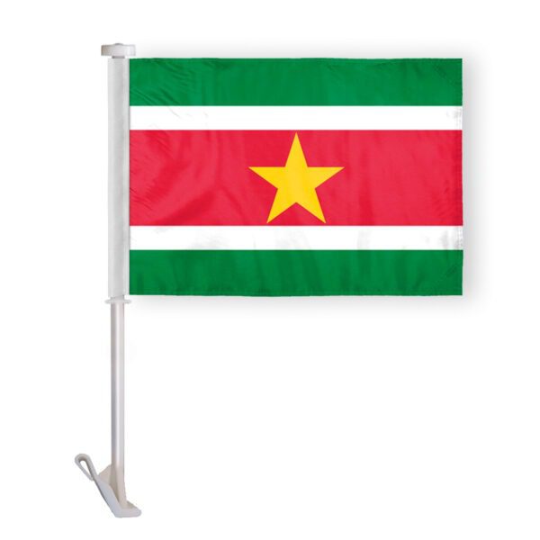 Suriname Car Flag Premium 10.5x15 inch
