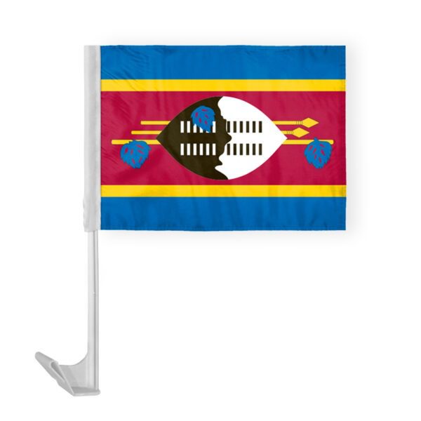 Eswatini Swaziland Car Flag 12x16 inch