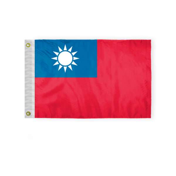 Taiwan Courtesy Flag 12x18 inch