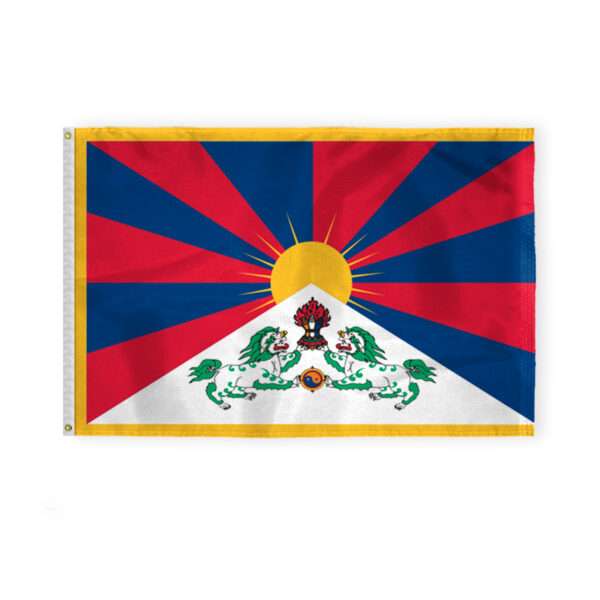 Tibet Flag 4x6 ft 200D Nylon