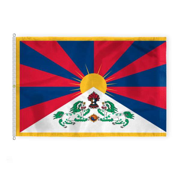Tibet Flag 8x12 ft - Outdoor 200D Nylon