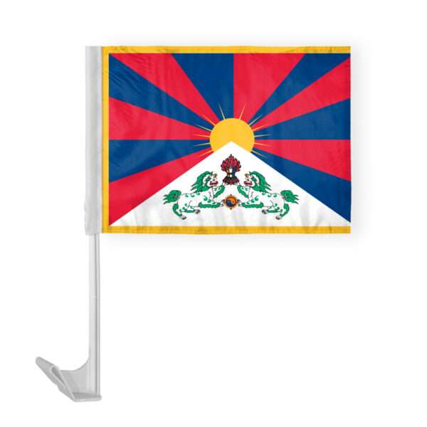 Tibet Car Flag 12x16 inch Polyester