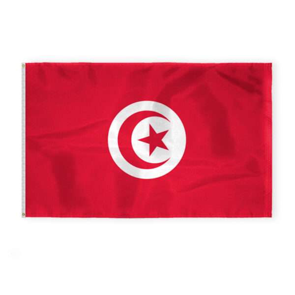 Tunisia Flag 5x8 ft 200D Nylon