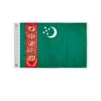 Turkmenistan Courtesy Flag 12x18 inch