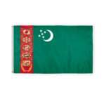 Turkmenistan Flag 3x5 ft 200D Nylon
