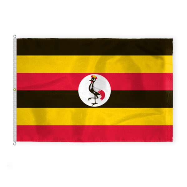Uganda Flag 8x12 ft - Outdoor 200D Nylon