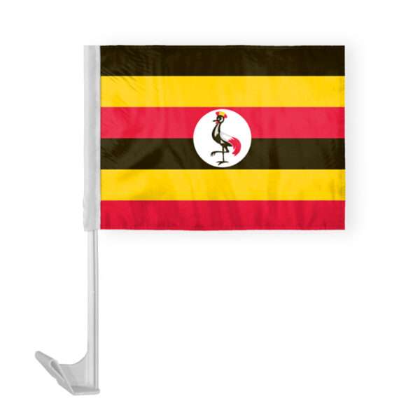 Uganda Car Flag 12x16 inch