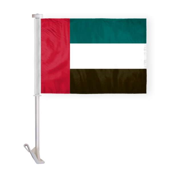 United Arab Emirates National Dubai Car Flag Premium 10.5x15 inch