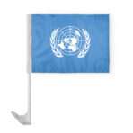 United Nations Car Flag 12x16 inch