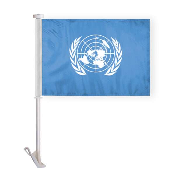 United Nations Car Flag Premium 10.5x15 inch