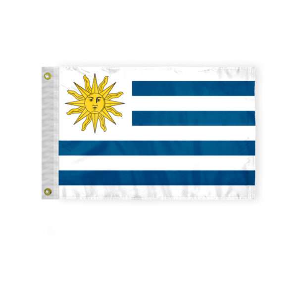Uruguay Courtesy Flag 12x18 inch