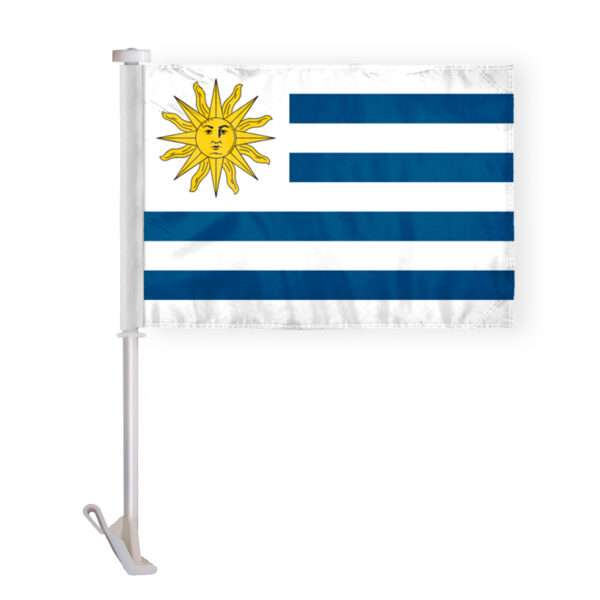 Uruguay Car Flag Premium 10.5x15 inch