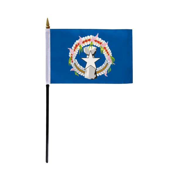 AGAS Small 4" x 6" 4x6 inch Northern Mariana Islands Hand Flag
