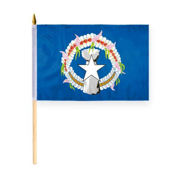 AGAS Small 12" x 18" 12x18 inch Northern Mariana Islands Hand Flag
