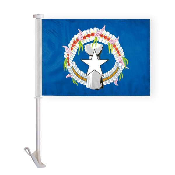 AGAS Northern Mariana Islands Car Flag Premium 10.5x15 inch