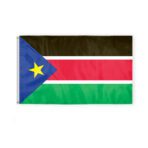 South Sudan Flag 3x5 ft Double Stitched Hem 100% Polyester Metal Grommets Indoor South Sudanese Flag